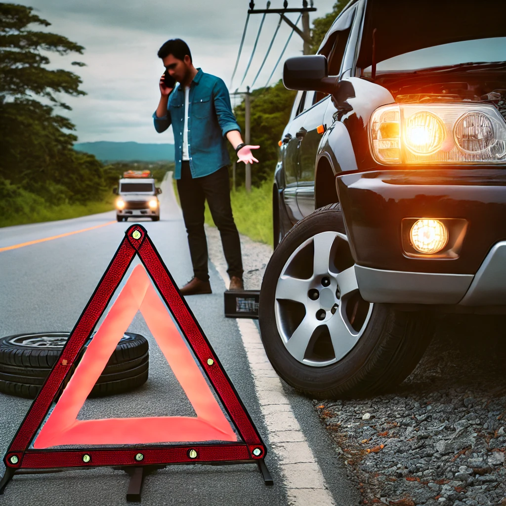 Får man köra om färdbromsen är trasig?